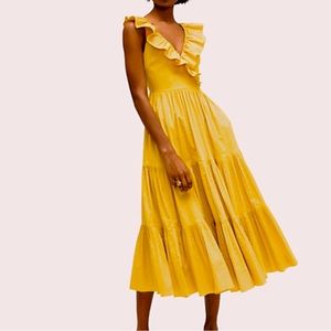 chartreuse Kate Spade maxi dress (6)